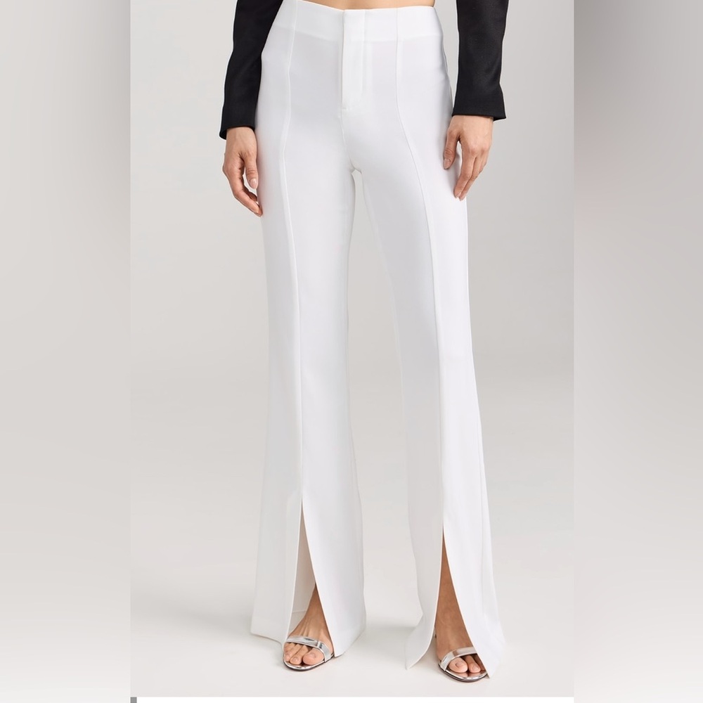 Alice + Olivia White Flare Pants